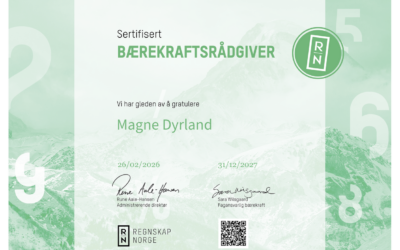 Sertifisert bærekraftsrådgiver